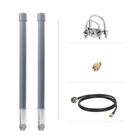 Antenne de brouilleur anti-drone en fibre de verre omnidirectionnelle étanche de type noir signal FPV500MHz 600MHz 700MHz 800MHz 900MHz