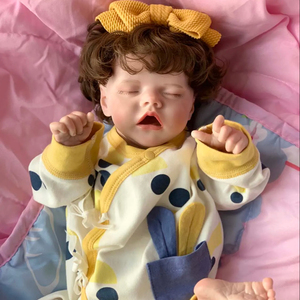 R & B Baby 18 Zoll 45 cm lebensechte realistische amerikanische Silikons pielzeug Mädchen wieder geborene Baby puppen - Product Image 1