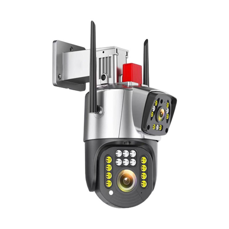 Smart Solar Mini Dual Lens WiFi CCTV Camera 2MP Two Way Network Security Waterproof Outdoor Indoor Use · image 1