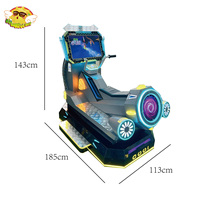 Simulateur de course de moto pour enfants, machine de jeu et d'amusement à monnayeur pour centre commercial et zone enfant