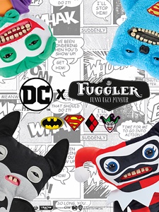 Porte-clés figurine Fuggler, série 4, boîte mystère, mignon monstre dentu, poupée en peluche parodie à thème co-marqué DC - Product Image 2