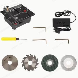 Mini sierra de mesa con hoja de 100 mm, herramienta de corte de precisión eléctrica de 24 V para trabajar la madera, bricolaje, acrílico, PVC y modelismo. - Product Image 1