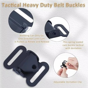 Fibbia a Sgancio Rapido <span class=keywords><strong>per</strong></span> Cinghia Tattica da Caccia, Fibbia a Camma a Molla, <span class=keywords><strong>Accessori</strong></span> <span class=keywords><strong>per</strong></span> <span class=keywords><strong>Borse</strong></span>, Tracolla a 2 Punti - Product Image 4