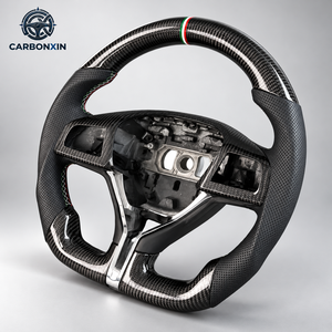 Volant de direction personnalisé en fibre de carbone avec éclairage LED pour Maserati Ghibli Levante Granturismo Quattroporte 2014 2018 - Product Image 3