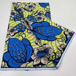 Véritable Wax <span class=keywords><strong>Pagne</strong></span> Africain Super Real Wax Original 6 Yards 100% Coton Batik Robe <span class=keywords><strong>Dentelle</strong></span> Loincloth Hollandais - Product Image 5