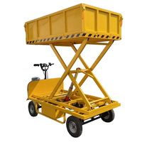 Chariot de transport de marchandises à moteur électrique pour entrepôt de chantier, capacité de charge 1000 kg, véhicule de transport lourd