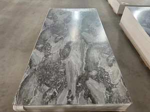 Panneau mural moderne en PVC UV 1220*2440/2800mm, imperméable, blanc, <span class=keywords><strong>noir</strong></span>, couleur <span class=keywords><strong>marbre</strong></span> doré, motif floral, résistant à l'humidité, élégant, <span class=keywords><strong>feuille</strong></span> <span class=keywords><strong>de</strong></span> <span class=keywords><strong>marbre</strong></span> - Product Image 5