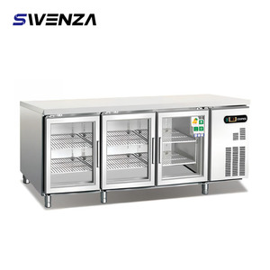 <span class=keywords><strong>Frigorifero</strong></span> Commerciale a <span class=keywords><strong>Doppia</strong></span> <span class=keywords><strong>Porta</strong></span> in Acciaio Inox con Piano di Lavoro, Refrigeratore Professionale OEM Direttamente dalla Fabbrica - Product Image 1