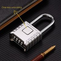 Câble de sécurité portable étanche, cadenas à combinaison à 4 chiffres, cadenas à combinaison pour bagages