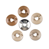 Anneau décoratif en plastique de 15mm personnalisable en usine pour accessoire de meubles de manchon de tuyau circulaire de radiateur