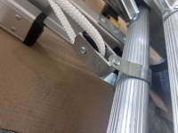 Échelle escamotable combinée en aluminium de 150 kg de capacité, fournie directement par l'usine, pour l'entretien, la réparation et l'installation