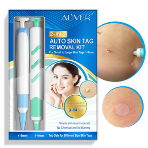 Aliver 2 trong 1 da tự động loại bỏ thẻ kit công cụ sửa chữa da mụn cóc Remover vá mụn trứng cá điều trị mụn trứng cá da TAG Remover bút - Product Image 5
