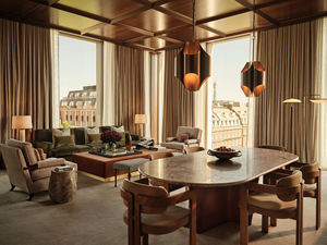 Ensemble de meubles de chambre à coucher d'hôtel en bois moderne et luxueux, suite d'hôtellerie 5 étoiles, <span class=keywords><strong>lit</strong></span> king-size et meubles de salon pour projet - Product Image 5