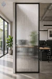 <span class=keywords><strong>Verre</strong></span> artistique laminé givré à motif pluie, <span class=keywords><strong>verre</strong></span> décoratif pour l'intimité, pour hôtel, villa, bureau, salle, salle de bain, couleur et taille personnalisées - Product Image 6