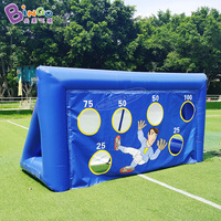 Cible de tir de football gonflable portable commerciale, but de football gonflable personnalisé pour les jeux d'enfants en extérieur