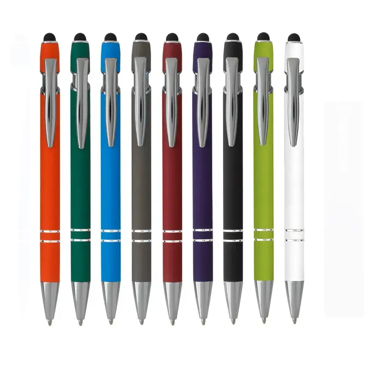 קידום מכירות Stylus עט/חרט מסך מגע עט/מתכת Stylus כדורי עט עם לוגו