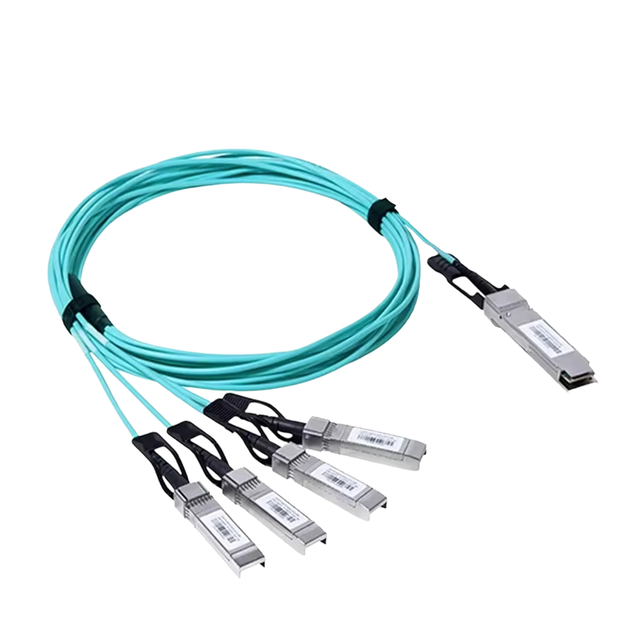 2026 Best Sellers 40G QSFP+To 4*10G SFP+ AOC Active Optical Cable OM3 1- 20M 850nm Compatible with Various Fiber Switch DAC
