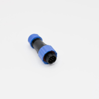 Connecteur multifonctionnel étanche à bride SD16, fiche aviation 7 broches, connecteur de soudage PA66