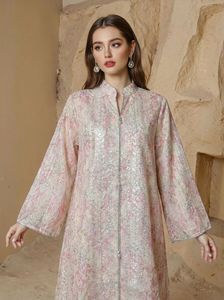 Fábrica <span class=keywords><strong>de</strong></span> Vestidos ODM, Abayas Elegantes <span class=keywords><strong>de</strong></span> Oriente Medio para <span class=keywords><strong>Mujeres</strong></span> Musulmanas, Estilo Dubái, Poliéster, Estampado Floral, Primavera/Verano, Gran Venta - Product Image 4