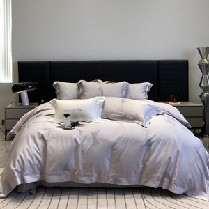 Parure <span class=keywords><strong>de</strong></span> lit <span class=keywords><strong>de</strong></span> luxe en gros pour lit Queen Size, 4 pièces, en coton Ten-cel 60S, avec housse <span class=keywords><strong>de</strong></span> <span class=keywords><strong>couette</strong></span> et draps en satin anti-humidité - Product Image 6
