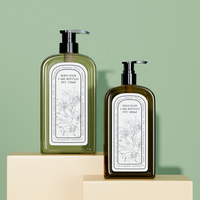 Vente en gros de bouteilles de lotion cosmétique en plastique PET de 750ml bouteilles vides de liquide de lavage corporel de 500ml bouteille de lavage corporel