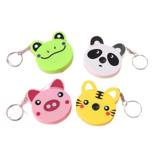 Porte-clés ruban à mesurer rétractable personnalisé QYS, 150 cm, motif animal de dessin animé, souple, cadeau promotionnel - Product Image 2
