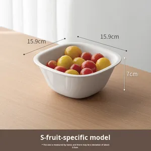 LANZYLO ODM <span class=keywords><strong>Panier</strong></span> à fruits carré en plastique <span class=keywords><strong>mini</strong></span> multifonctionnel à double couche pour laver les fruits, cuisine, salon - Product Image 5