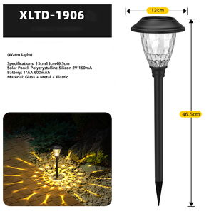 Lumières de voie solaires à LED pour l'extérieur Lampe décorative en verre Lampe à pic pour pelouse Lumière <span class=keywords><strong>solaire</strong></span> imperméable pour décoration de jardin - Product Image 3
