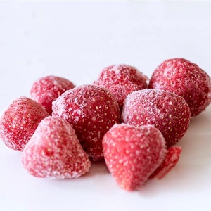 Alta Qualidade IQF Congelado Morangos Inteiros <span class=keywords><strong>Quick</strong></span> <span class=keywords><strong>Frozen</strong></span> Fruit Bulk Água Conservante Preço De Fábrica Varejo Atacado - Product Image 1