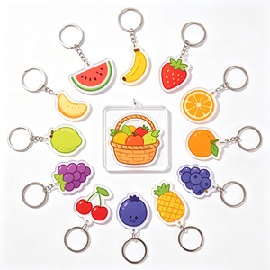 พวงกุญแจอะคริลิกรูปผลไม้การ์ตูนแบบกำหนดเองสำหรับธุรกิจพวงกุญแจ - Product Image 3