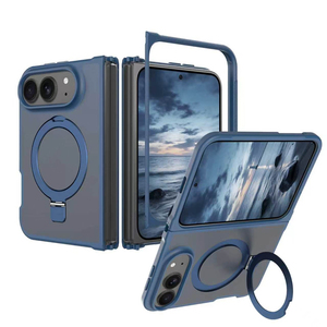 Étui avec béquille rotative à 360° pour iPhone 18 Fold, mat, magnétique, TPU PC, anti-chute, anti-rayures, housse de protection pliable - Product Image 2