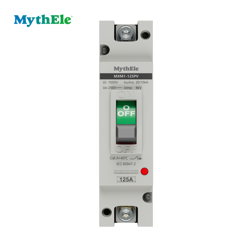 MythEle PV солнечный протектор MXM1-125PV 1P 125A DC 250V литой корпус выключатель MCCB