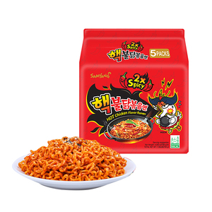 Fideos Instantáneos Coreanos al por Mayor, Sabor a Pavo 2x Picante, 700g, Harina de Trigo Frita Baja en Grasa, Paquete a Granel, Cocción en 5 Minutos - Product Image 3