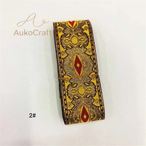 Fita de Renda de Poliéster de 5cm para Costura DIY de Roupas, Acabamento de Vestidos de Palco e Blazers, com Padrão Geométrico Jacquard - Product Image 4