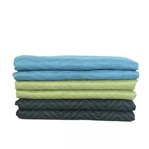 Personalizado acolchoado movendo cobertor heavy duty móveis sofá 72x80 pacotes elásticos movendo cobertor móveis almofadas cobertor para mover-se