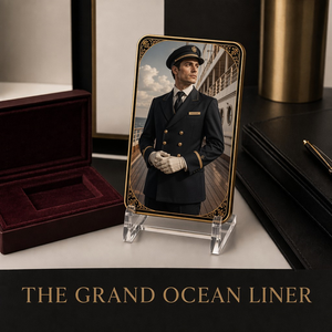 Colección de Tarjetas Metálicas Premium The Grand Ocean Liner para Coleccionistas Profesionales y Amantes del Arte Náutico Vintage - Product Image 3