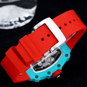 Premium Carbon Fiber Case Skeleton Movement Water Resistant Stylish and Luxurious Tourbillon Men's Mechanical <b>Watch</b> - Product Image 6