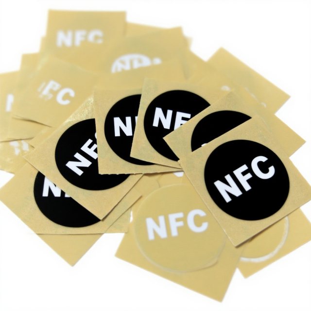 RFID Labels Factory NFC Interface Ntag213 215 216 13.56MHZ RFID Stickers NFC Tags Programable