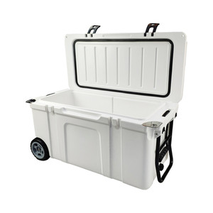 High Performance Hard Insulated Cooler box 75L Capacity Coolers with Wheels