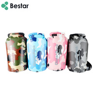 Sac étanche flottant léger en PVC camouflage 30L pour camping, plage, surf, natation - Vente en gros