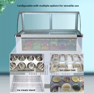 <span class=keywords><strong>Vitrine</strong></span> Réfrigérée YINZHENG pour Glaces et Gelatos, 10 Bacs 1/4, Refroidissement Direct, Prix Abordable - Product Image 6