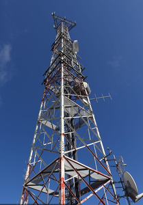 Menara telekomunikasi baja galvanis mendukung diri antena kisi menara komunikasi