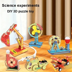 Gioco Puzzle 3D in Legno STEM, Giocattolo Educativo per Bambini, Esperimento Scientifico, Modello Ingegneristico Fai-da-Te, Kit Artistico e Artigianale in Legno - Product Image 2