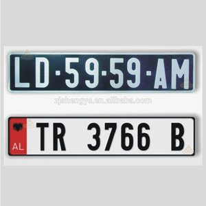 Placa de Matrícula Europea Personalizada de Alta Calidad con Número Personalizado - Product Image 3