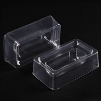 Plateau alvéolé en plastique transparent PET à 1 compartiment pour flacons de 3 ml et 10 ml, emballage plastique pour poudre lyophilisée