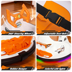 سيارة تصادم كهربائية للأطفال من كيدزون، تعمل بالتحكم عن بعد، بقوة 12 فولت، مع عجلات كهربائية للأطفال، سيارة تصادم كهربائية للأطفال تعمل بالطاقة 12 فولت - Product Image 5