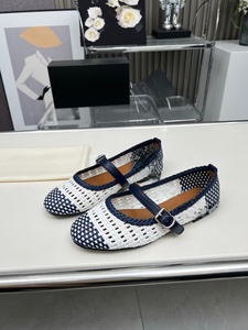 Zapatos de Bailarina Alais Originales, de Lujo, con Malla, para Mujer, con Parte Superior de Cuero Suave y Brillante, Antideslizantes, Estampados, para Otoño, Trabajo, Ballet - Product Image 1