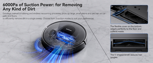 Aspirateur robot Q8 2-en-1 avec navigation LDS, serpillière humide et sèche, nettoyage automatique intelligent pour hôtel et maison, filtre, batterie - Product Image 4