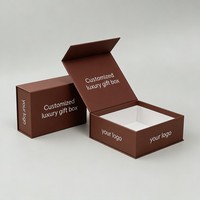 Boîte cadeau magnétique vide de qualité supérieure avec design imprimé personnalisé, emballage de produits de soin de la peau et de parfums, boîte en carton rigide de luxe