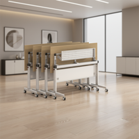 Bureaux de bureau d'ordinateur exécutif Formation pliable moderne Salle de réunion École de conférence Tables pliantes